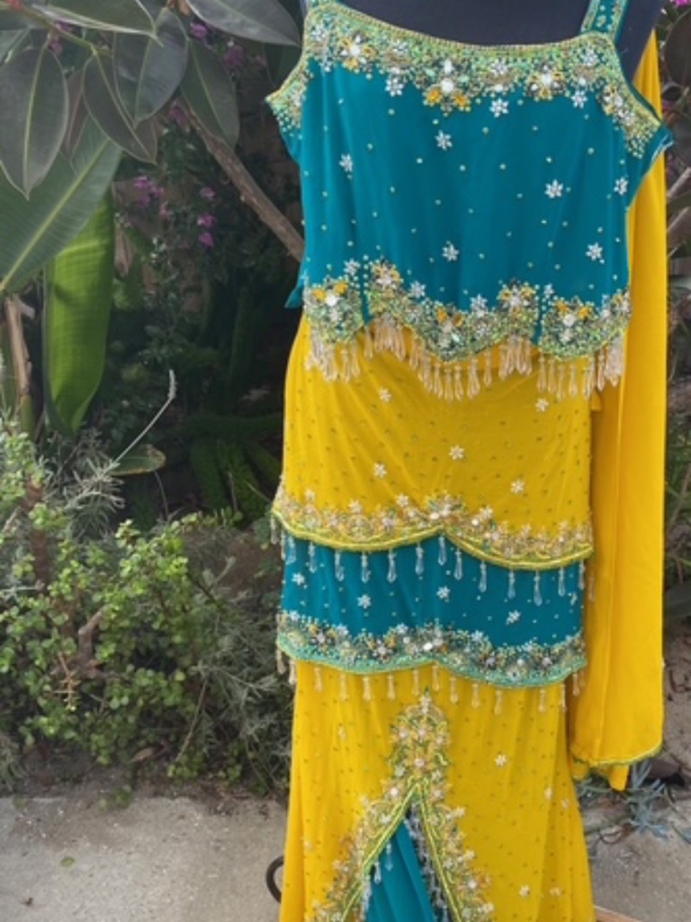 Lehenga Choli, Wedding or Party Traditional Dress, Beaded, 3 piece with Dupatta